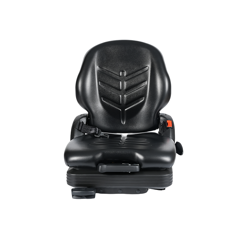 BF16 Matalaprofiilinen vinyylivaihtomekaaninen jousitettu istuin materiaalinkäsittelytrukkilaitteisiin - Musta, EN13490 IT1+IT2